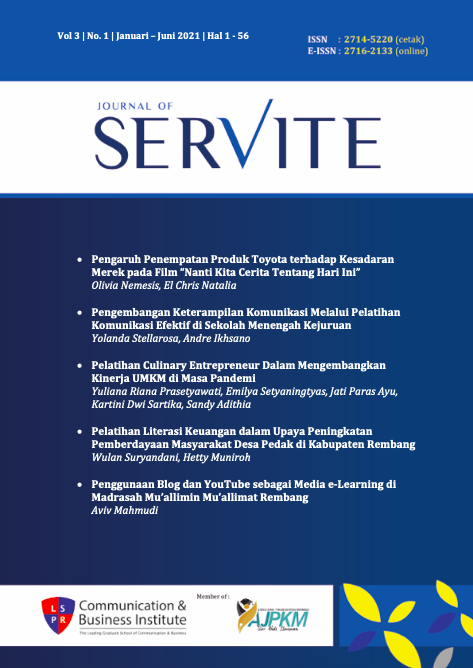 					View Vol. 3 No. 1 (2021): Journal of Servite
				