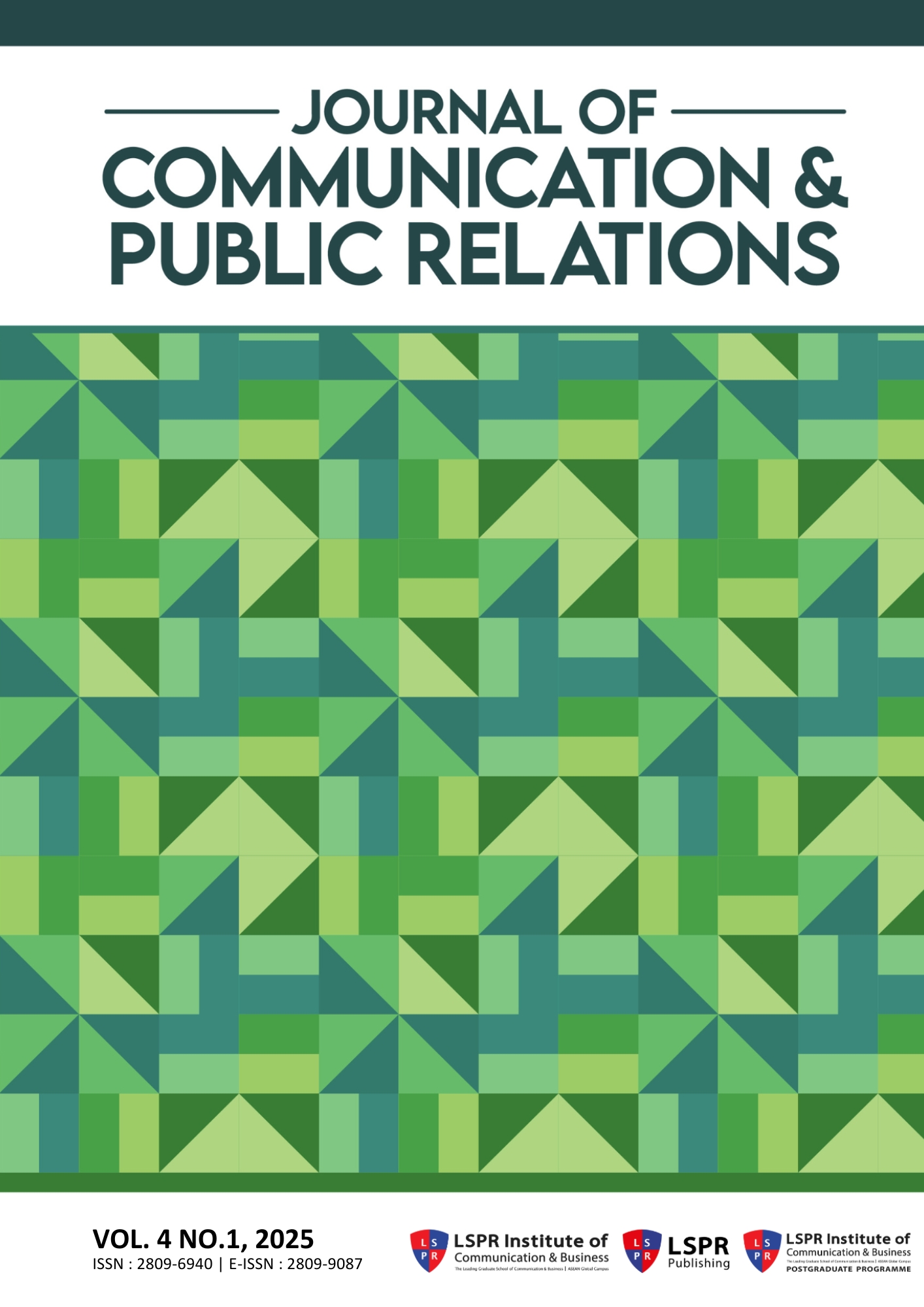 					View Vol. 4 No. 1 (2025): Journal of Communication & Public Relations
				